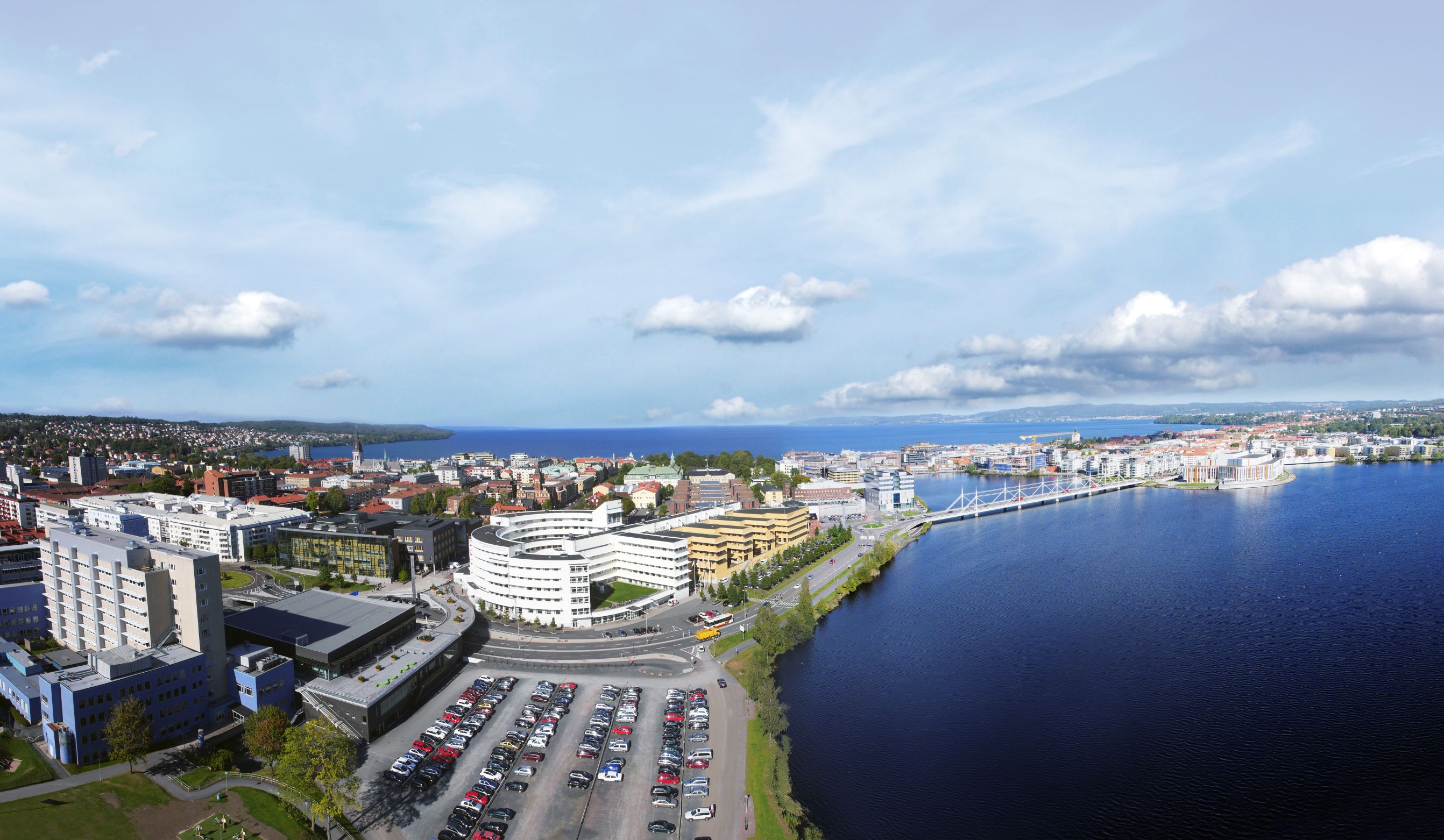 Panoramabild över Jönköping University.