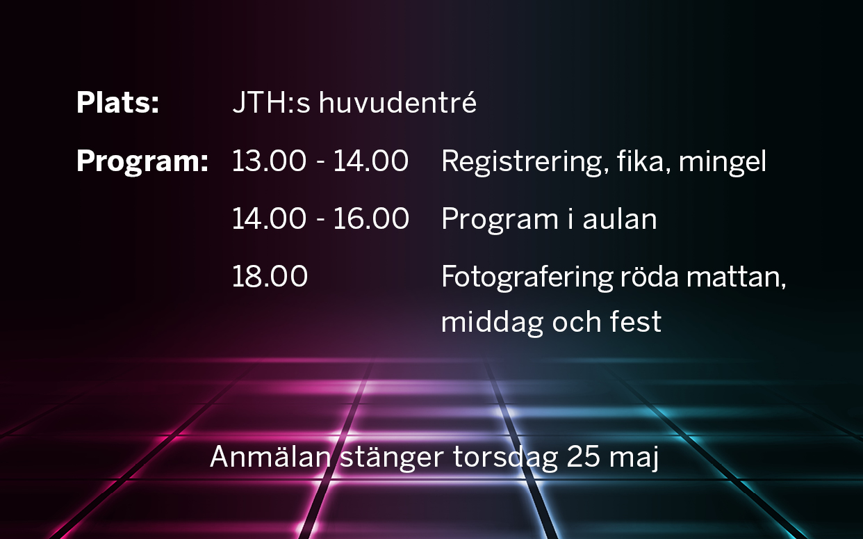 Ljusdesignprogrammet har en alumnidag.