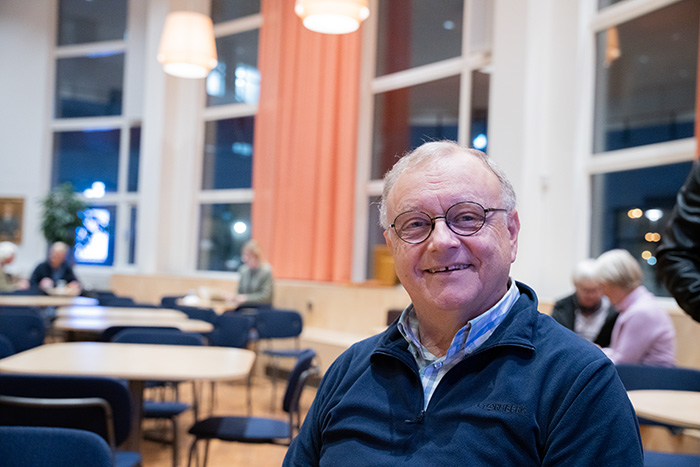 Ingemar Claesson, en av besökarna.