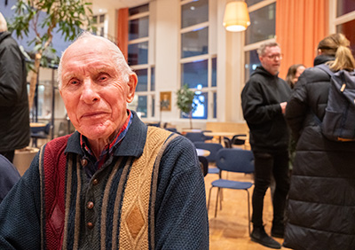 Kurt Eriksson, en av åhörarna