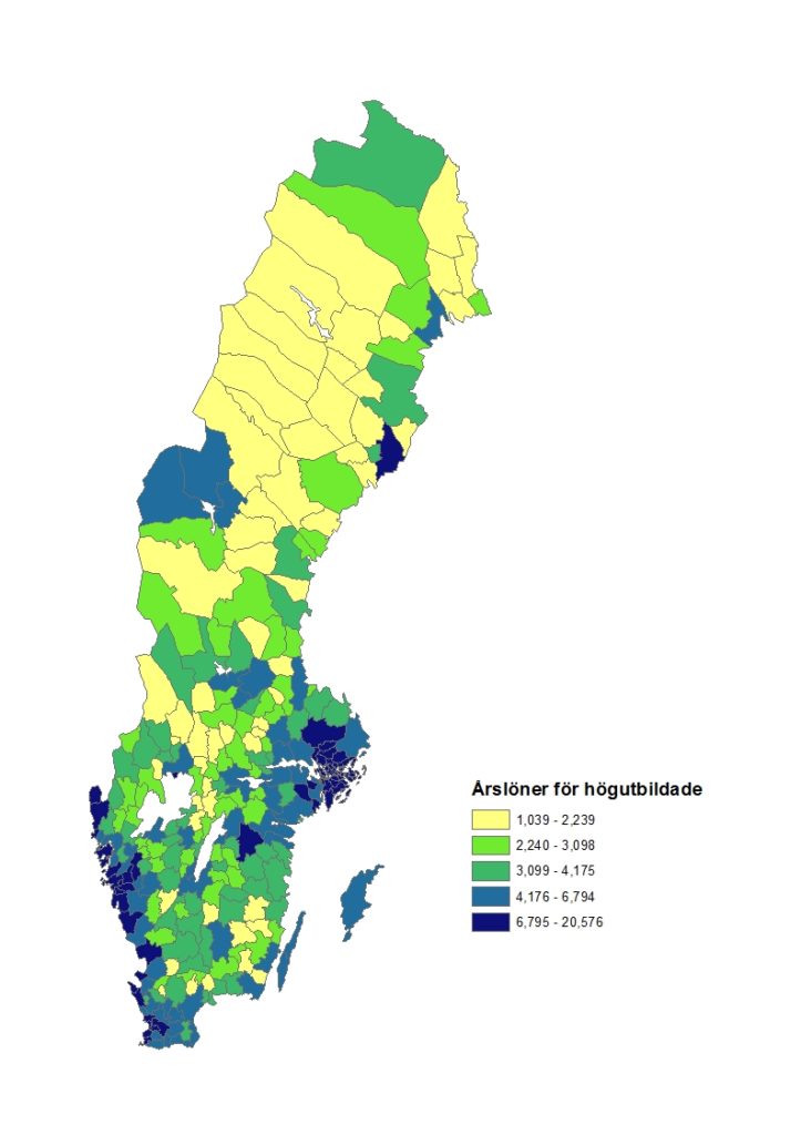 Årslöner högutbildade