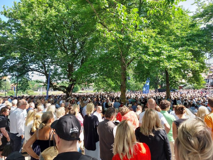 Människor på Alemdalsveckan.