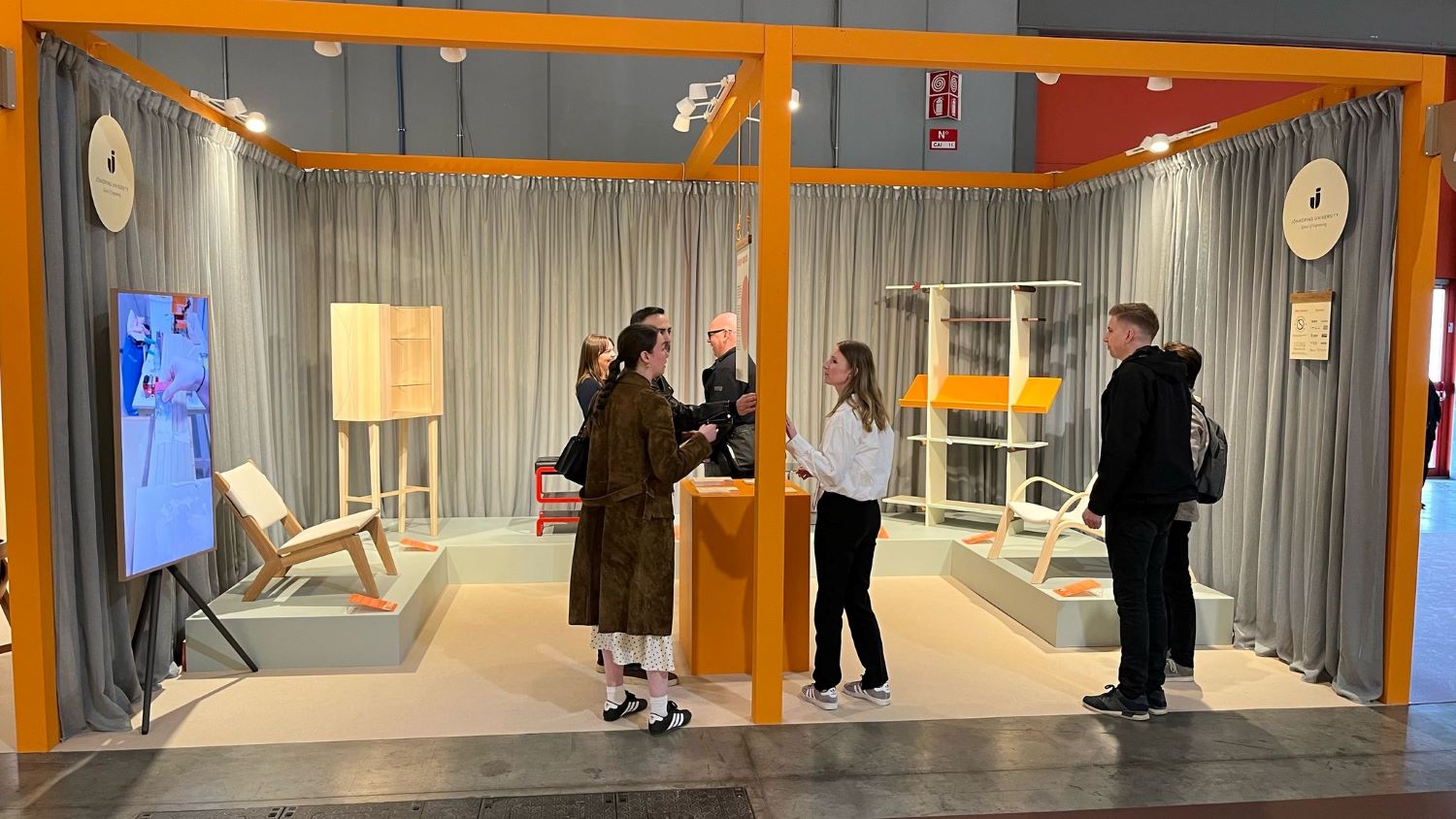 The furniture fair Salone Internazionale del Mobile in Milan.